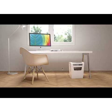 Distruggidocumenti manuale Leitz IQ P4 Home Office - 23 L - bianco - 80090100